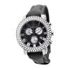 Swiss 5 Carat VS Diamond Bezel Watch For Men Benny And Co Black Dial 45mm
