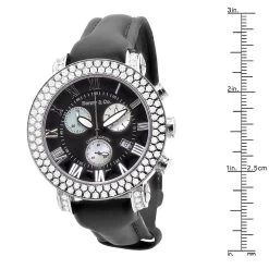 Swiss 5 Carat VS Diamond Bezel Watch For Men Benny And Co Black Dial 45mm 7 Swiss 5 Carat VS Diamond Bezel Watch For Men Benny And Co Black Dial 45mm -Watch Store swiss 5 carat vs diamond bezel watch for men benny and co black dial 45mm 968882 ruler