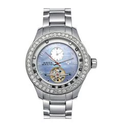 Tourbillion 5.75 Carat Diamond Watch By Aqua Master