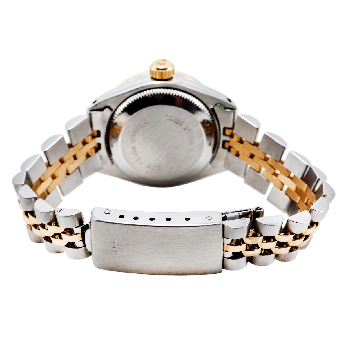 Two-Tone Rolex Oyster Perpetual 26mm Watch For Women Pink Dial With Diamond Bezel 0.9ct 2 Two-Tone Rolex Oyster Perpetual 26mm Watch For Women Pink Dial With Diamond Bezel 0.9ct - Image 2