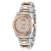 Women's 1.5ct Diamond Watch Two Tone Rose Gold Plated Luxurman Tribeca