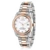 Two Tone Rose Gold Plated Women's Diamond Watch 1.5ct Luxurman Tribeca