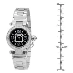 Unique White JoJino Real Diamond Watch For Women 0.12ct Black Dial 7 Unique White JoJino Real Diamond Watch For Women 0.12ct Black Dial -Watch Store unique white jojino real diamond watch for women 012ct black dial 968769 ruler