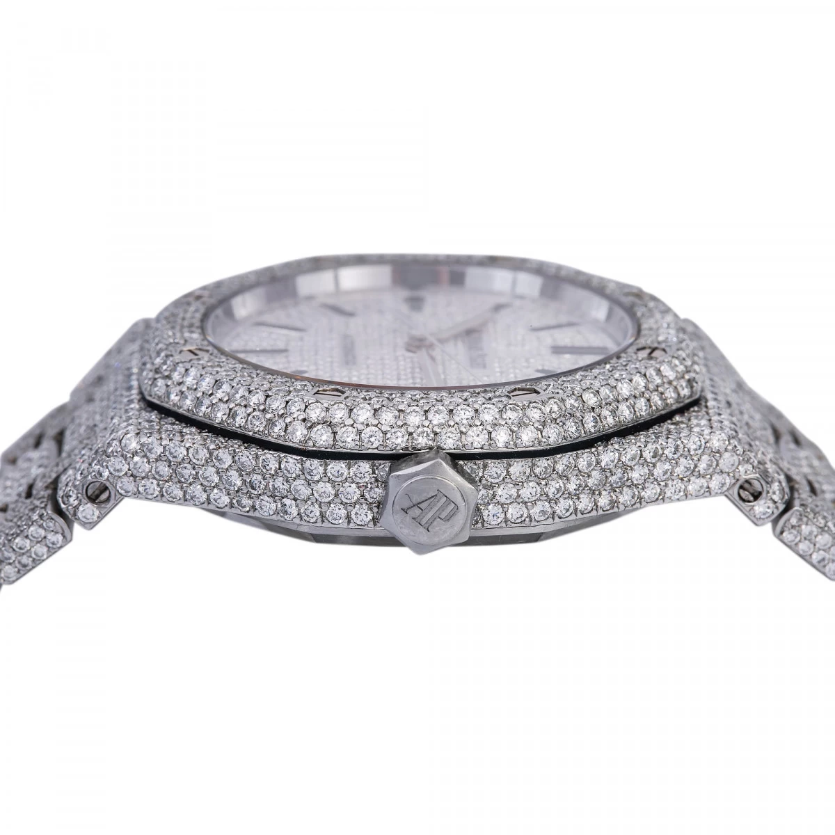 Unisex Diamond Watch Audemars Piguet Royal Oak Selfwinding Silver Tone Dial 4 Unisex Diamond Watch Audemars Piguet Royal Oak Selfwinding Silver Tone Dial - Image 4