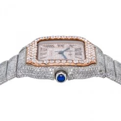 Unisex Diamond Watch Cartier Santos De Cartier 18K Gold Rose Gold Tone Dial -Watch Store unisex diamond watch cartier santos de cartier rose gold rose gold tone dial w01209 0E8A2987 5e66b903 f97f 4583 9f51 4ca74e8297ac 2048x2048