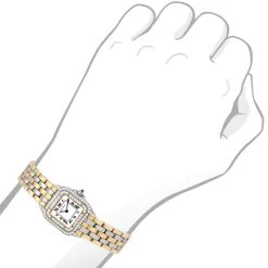 Two-tone Cartier Panthere 21mm Vintage Women's Diamond Watch 1CT -Watch Store vintage diamond ladies watch 21mm cartier panthere 18k gold steel two tone body 20200715 1 20220806