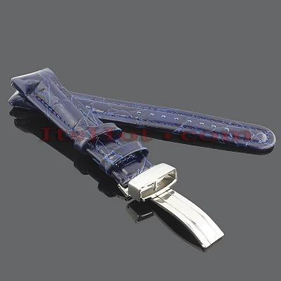 Joe Rodeo Leather Watch Band 20mm Blue 1 Joe Rodeo Leather Watch Band 20mm Blue