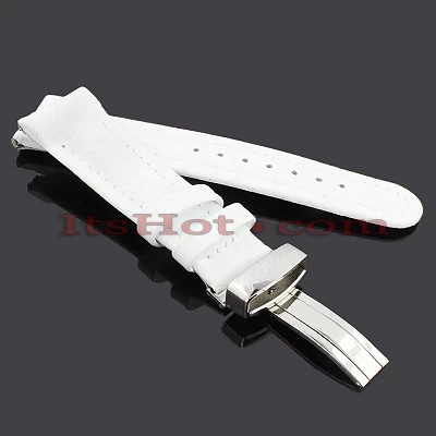 Joe Rodeo Leather Watch Band 22mm White 1 Joe Rodeo Leather Watch Band 22mm White