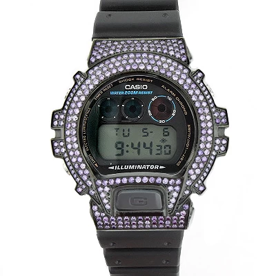 Casio Purple G-Shock Watch Bezel With Crystals 3 Casio Purple G-Shock Watch Bezel With Crystals - Image 3