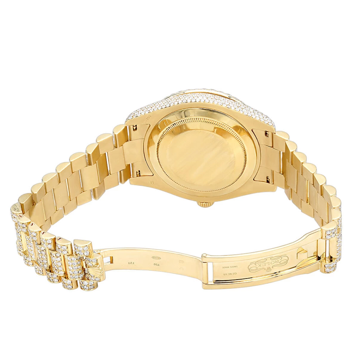 18K Gold Iced-Out Rolex Day-Date Arabic Dial Special Edition Diamond Watch 2 18K Gold Iced-Out Rolex Day-Date Arabic Dial Special Edition Diamond Watch - Image 2