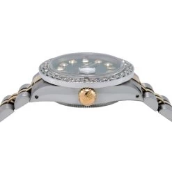 26mm Gold Rolex Datejust Ladies Diamond Bezel Watch 179173 Green Dial -Watch Store watches 26mm 18k gold rolex datejust ladies diamond bezel watch 179173 green dial ruler