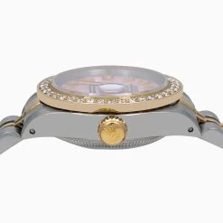 26mm Diamond Rolex Oyster Perpetual Lady-DateJust Pink MOP Watch Gold Jubilee Bracelet -Watch Store watches 26mm diamond rolexoyster perpetual lady datejust pink mop watch 18k gold jubilee bracelet ruler