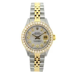 26mm Rolex Datejust Ladies Diamond Watch Gold & Stainless Steel 1.2ct