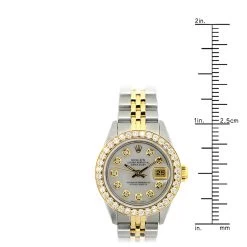 26mm Rolex Datejust Ladies Diamond Watch Gold & Stainless Steel 1.2ct -Watch Store watches 26mm rolex datejust ladies diamond watch 18k gold stainless steel 12ct ruler 1