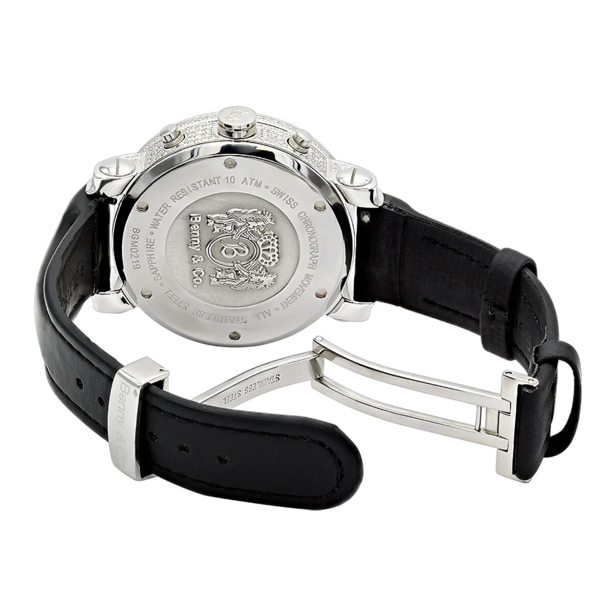 6.5 Carats G VS Diamonds Swiss Made Men's Diamond Watch Benny And Co 2 6.5 Carats G VS Diamonds Swiss Made Men's Diamond Watch Benny And Co - Image 2