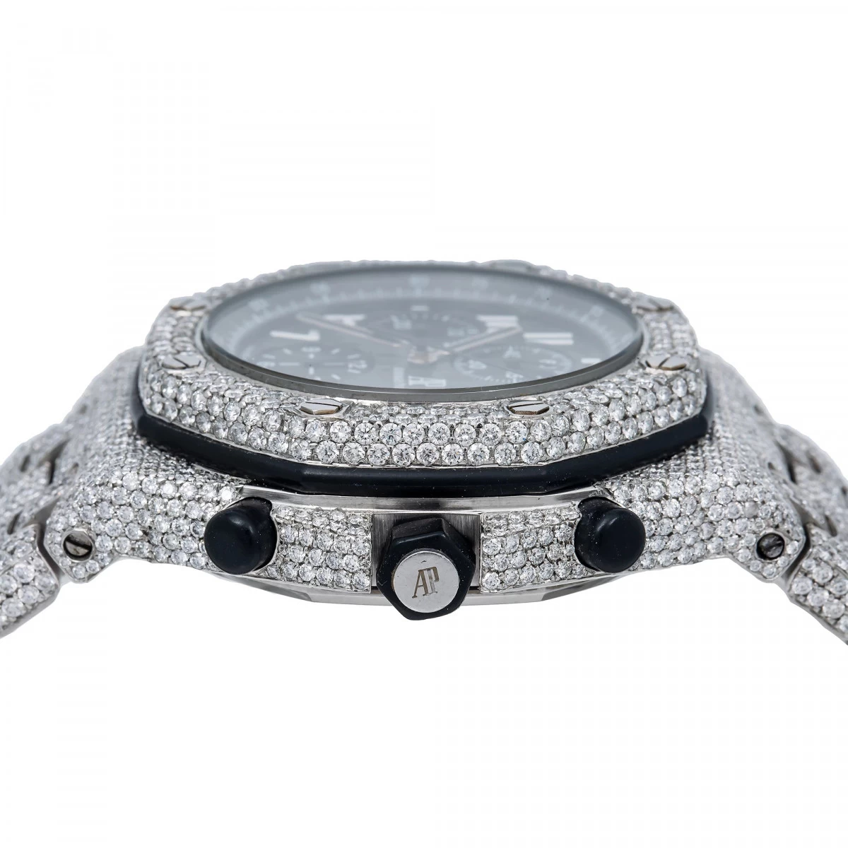 Audemars Piguet Royal Oak Offshore Chronograph 42mm Gray Dial Men's Diamond Watch 3 Audemars Piguet Royal Oak Offshore Chronograph 42mm Gray Dial Men's Diamond Watch - Image 3