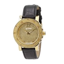 Iced Out JoJino Diamond Watch For Women With Floating Stones 0.12ct