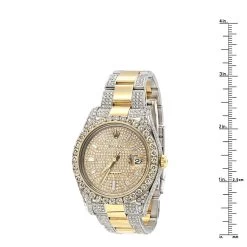 Iced Out Two Tone Rolex Datejust II Men's Diamond Watch Gold & Stainless Steel 41mm 5 Iced Out Two Tone Rolex Datejust II Men's Diamond Watch Gold & Stainless Steel 41mm -Watch Store watches iced out two tone rolex datejust ii mens diamond watch 18k gold stainless steel 41mm 968542 ruler