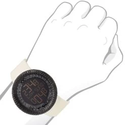 JoJino Black Simulated Diamond Watch For Men Large Digital Watch Rubber Band 6 JoJino Black Simulated Diamond Watch For Men Large Digital Watch Rubber Band -Watch Store watches jojino black simulated diamond watch for men large digital watch rubber band 968803 bod