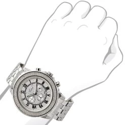 JoJino Chronograph Large Men's Diamond Watch 0.25ct Roman Numerals Iced Out Dial 6 JoJino Chronograph Large Men's Diamond Watch 0.25ct Roman Numerals Iced Out Dial -Watch Store watches jojino chronograph large mens diamond watch 025ct roman numerals iced out dial 968778 bod