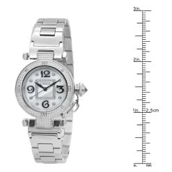 JoJino Women's Diamond Watch 0.12ctw White Mother-Of-Perl Dial -Watch Store watches jojino womens diamond watch 012ctw white mother of perl dial 968770 ruler