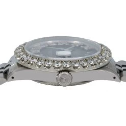 Men's Rolex Oyster Perpetual Datejust Watch 36mm Black Diamond Dial 3.25Ct 5 Men's Rolex Oyster Perpetual Datejust Watch 36mm Black Diamond Dial 3.25Ct -Watch Store watches mens rolex oyster perpetual datejust watch 36mm black diamond dial 325ct ruler