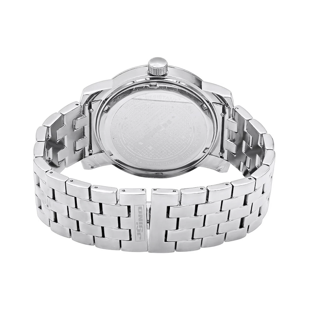 Oversized JoJino Genuine Diamond Watch For Men Black Dial 0.25ct Metal Band 2 Oversized JoJino Genuine Diamond Watch For Men Black Dial 0.25ct Metal Band - Image 2