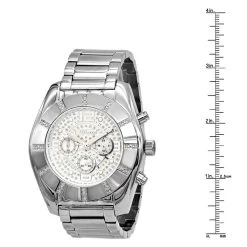 Oversized Jojino Men's Diamond Watch 0.25ct Iced Out White Dial With Subdials -Watch Store watches oversized jojino mens diamond watch 025ct iced out white dial with subdials 968753 ruler