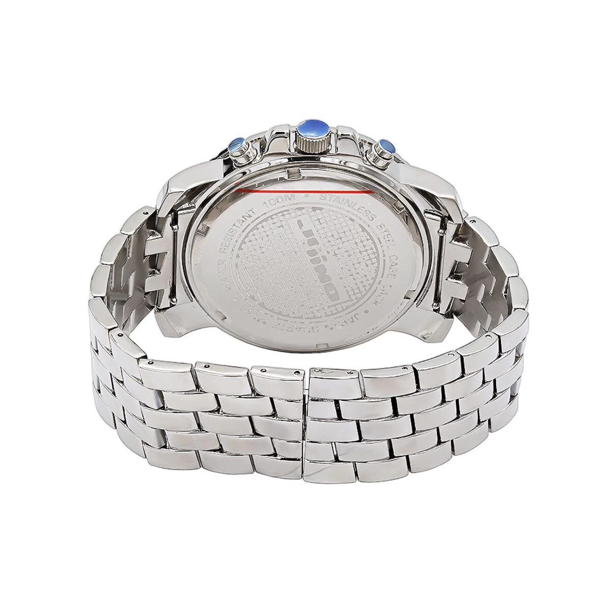 Oversized JoJino Men's Diamond Watch 0.25ct Roman Numerals Black Dial With Subdials 2 Oversized JoJino Men's Diamond Watch 0.25ct Roman Numerals Black Dial With Subdials - Image 2