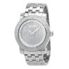 Oversized JoJino Men's Diamond Watch 0.25ctw Iced Out Silver Dial