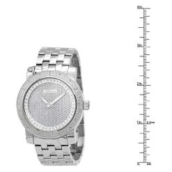 Oversized JoJino Men's Diamond Watch 0.25ctw Iced Out Silver Dial -Watch Store watches oversized jojino mens diamond watch 025ctw iced out silver dial 968783 ruler