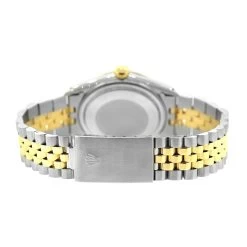 Two Tone Rolex Datejust Men's Diamond Watch Stainless Steel Yellow Gold SIlver Dial -Watch Store watches two tone rolex datejust mens diamond watch stainless steel 18k yellow gold back