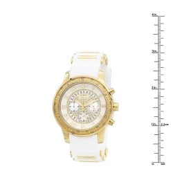 Yellow Gold Plt Jojino Men's Diamond Watch W White Rubber Band Chronograph 7 Yellow Gold Plt Jojino Men's Diamond Watch W White Rubber Band Chronograph -Watch Store watches yellow gold plt jojino mens diamond watch w white rubber band chronograph 968766 ruler