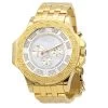 Yellow JoJino Chronograph Large Men's Diamond Watch 0.25ct White MOP Dial & Subdials