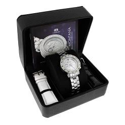 White Blue Yellow Diamond Watch By LUXURMAN 2.75ct Ladies -Watch Store white blue yellow diamond watch by luxurman 275ct ladies p 45988box