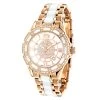 Women's Ceramic Rose Gold Diamond Two Tone White MOP Luxurman Galaxy