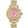 Women's Diamond JoJo Watch 1.25ct Yellow Gold Pink MOP