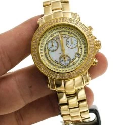 Women's Diamond JoJo Watch 1.25ct Yellow Gold White MOP -Watch Store womens diamond jojo watch 125ct yellow gold white mop p 8956 bod3