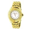 Women's Diamond Watch 0.25ct Yellow Gold Plated Luxurman