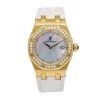 Women's Diamond Watch Audemars Piguet Royal Oak 33mm White Dial
