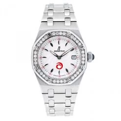 Diamond Watch Audemars Piguet Royal Oak Lady 33mm White Dial W01046