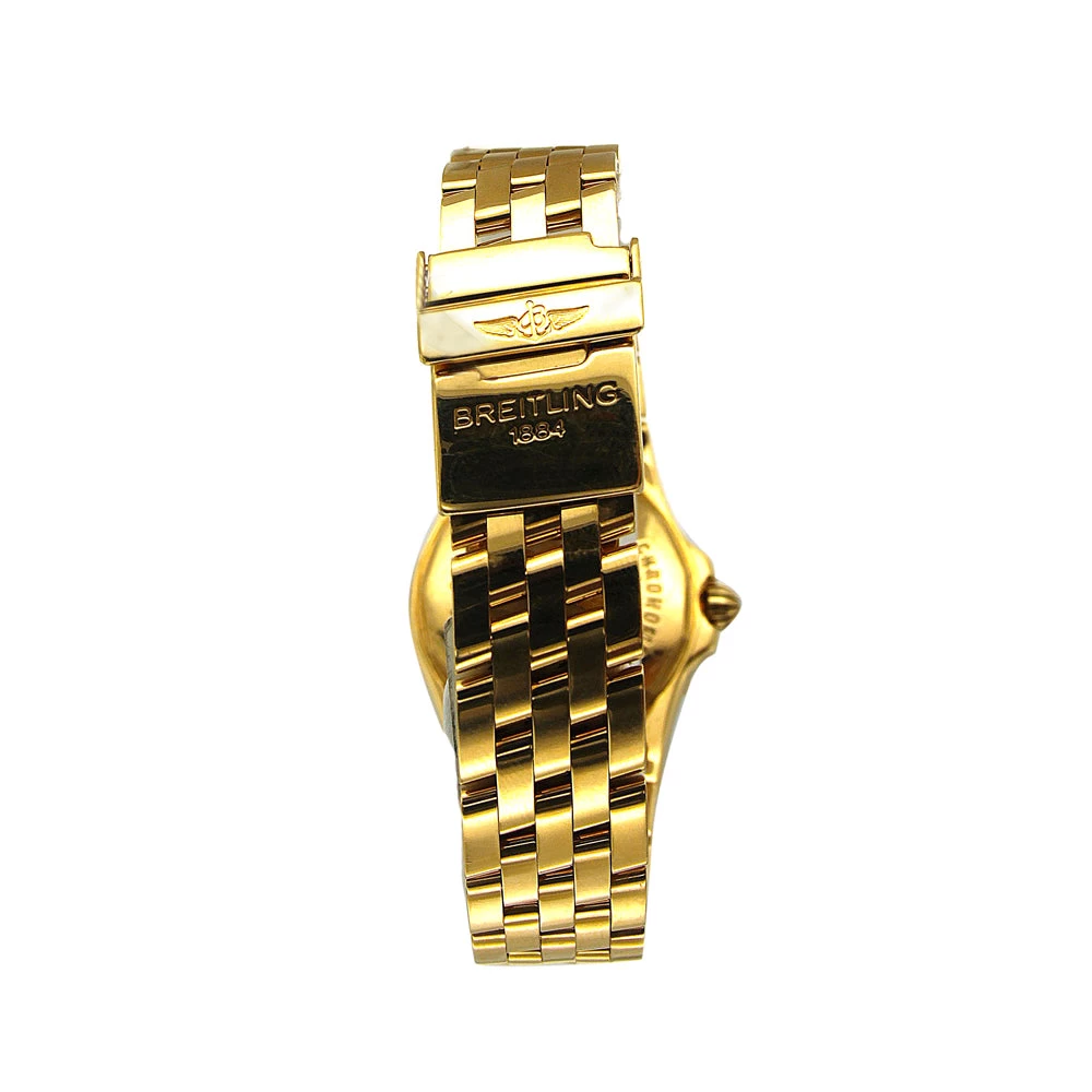 18K Gold Women's Diamond Watch Breitling Cockpit 31.8mm White Dial W00127 3 18K Gold Women's Diamond Watch Breitling Cockpit 31.8mm White Dial W00127 - Image 3