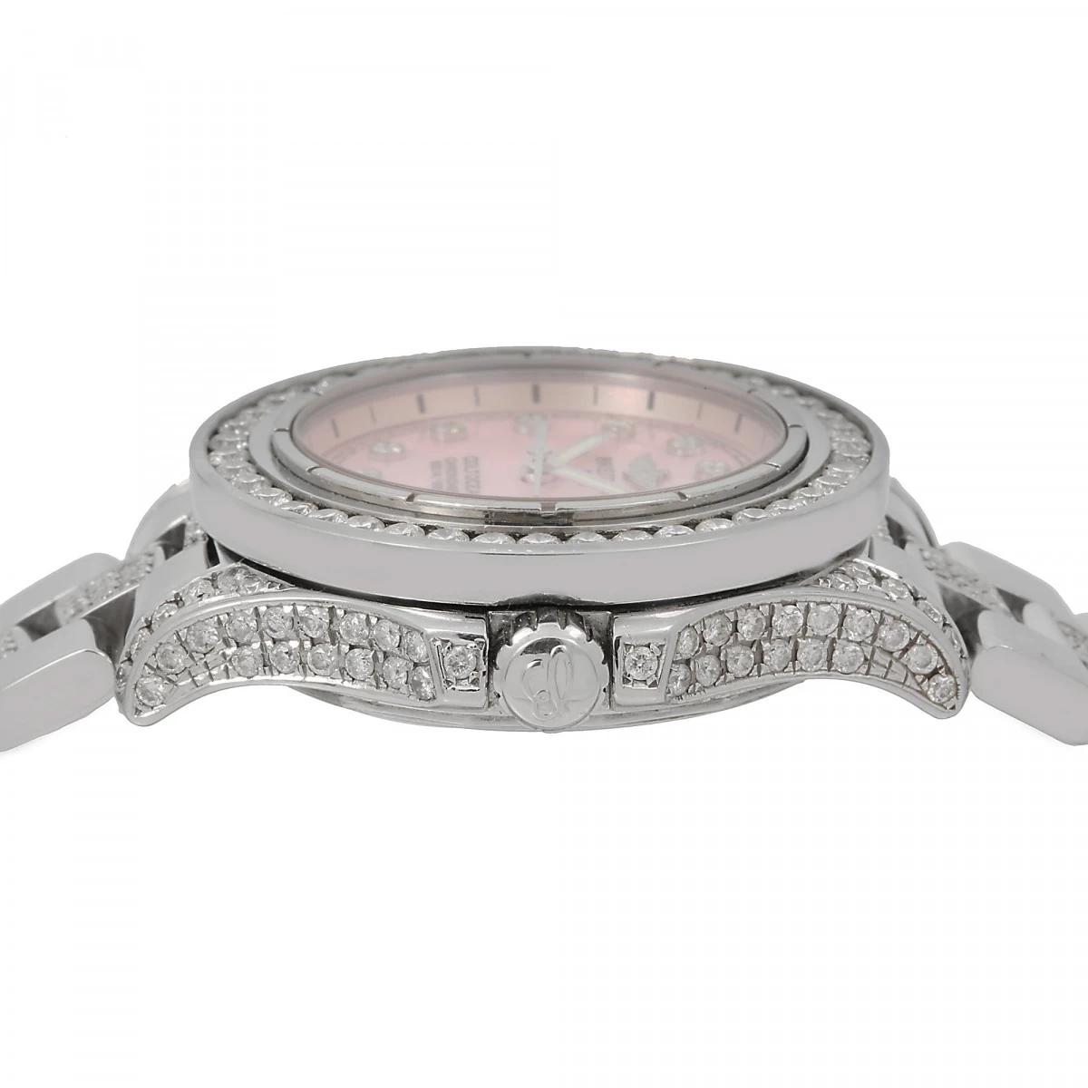 Women's Diamond Watch Breitling Colt Oceane 33mm Pink Dial 3 Women's Diamond Watch Breitling Colt Oceane 33mm Pink Dial - Image 3