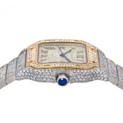 Women's Diamond Watch Cartier Santos De Cartier 35mm Champagne Dial -Watch Store womens diamond watch cartier santos de cartier 35 mm champagne dial w01208 0E8A2981 2048x2048
