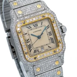 Women's Diamond Watch Cartier Santos De Cartier 18K Gold Champagne Dial -Watch Store womens diamond watch cartier santos de cartier yellow gold champagne dial w01242 0E8A6821 6bd6179f 65f9 4125 9127 4b53979aecde 2048x2048
