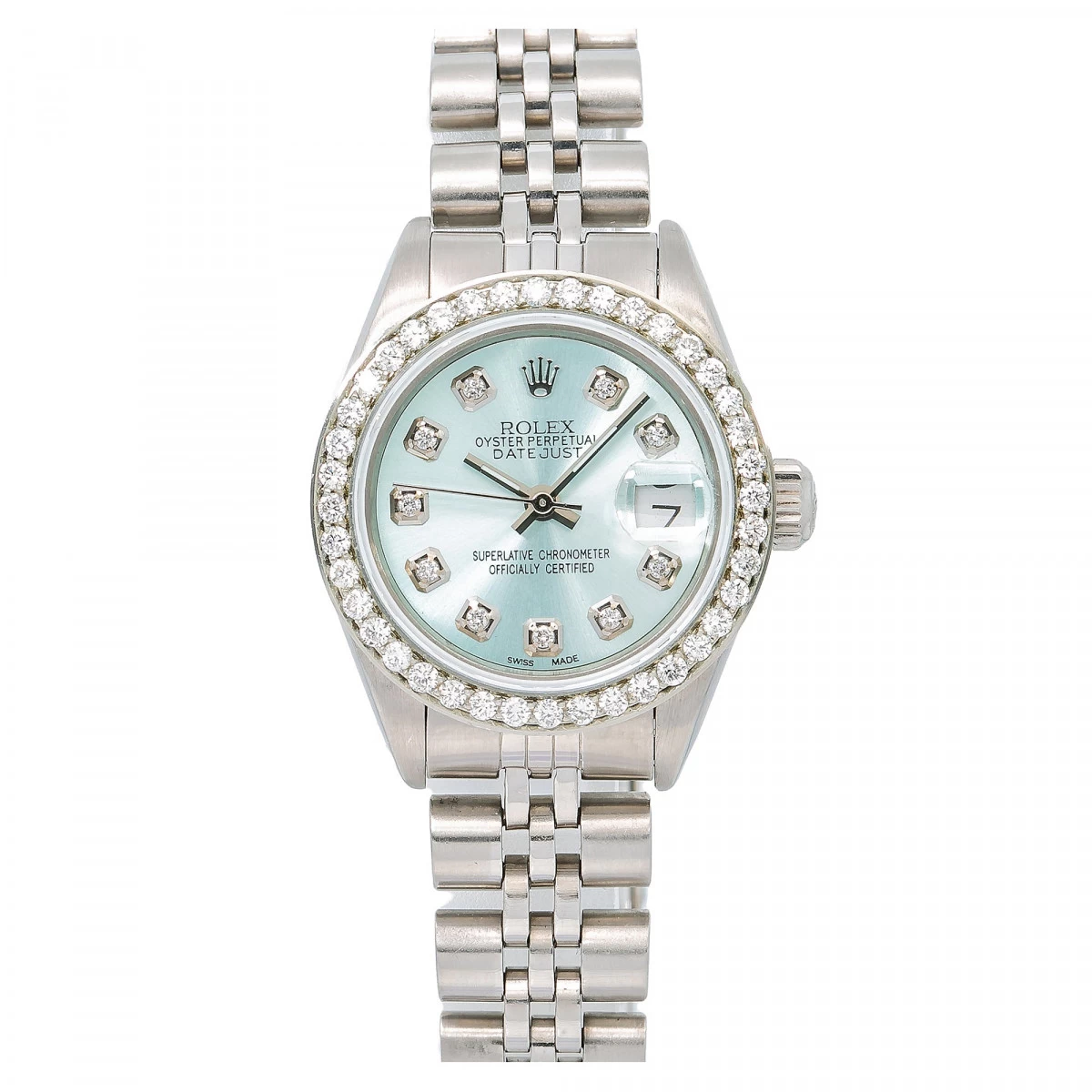 Women's Diamond Watch Rolex Datejust 26mm Mint Mother-of-Pearl Dial Jubilee Band 2 Women's Diamond Watch Rolex Datejust 26mm Mint Mother-of-Pearl Dial Jubilee Band - Image 2