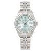 Women's Diamond Watch Rolex Datejust 26mm Mint Mother-of-Pearl Dial Jubilee Band