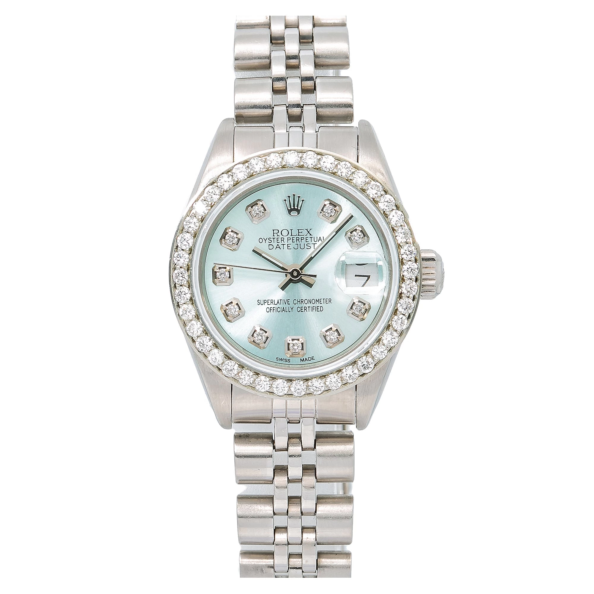 Women's Diamond Watch Rolex Datejust 26mm Mint Mother-of-Pearl Dial Jubilee Band 1 Women's Diamond Watch Rolex Datejust 26mm Mint Mother-of-Pearl Dial Jubilee Band