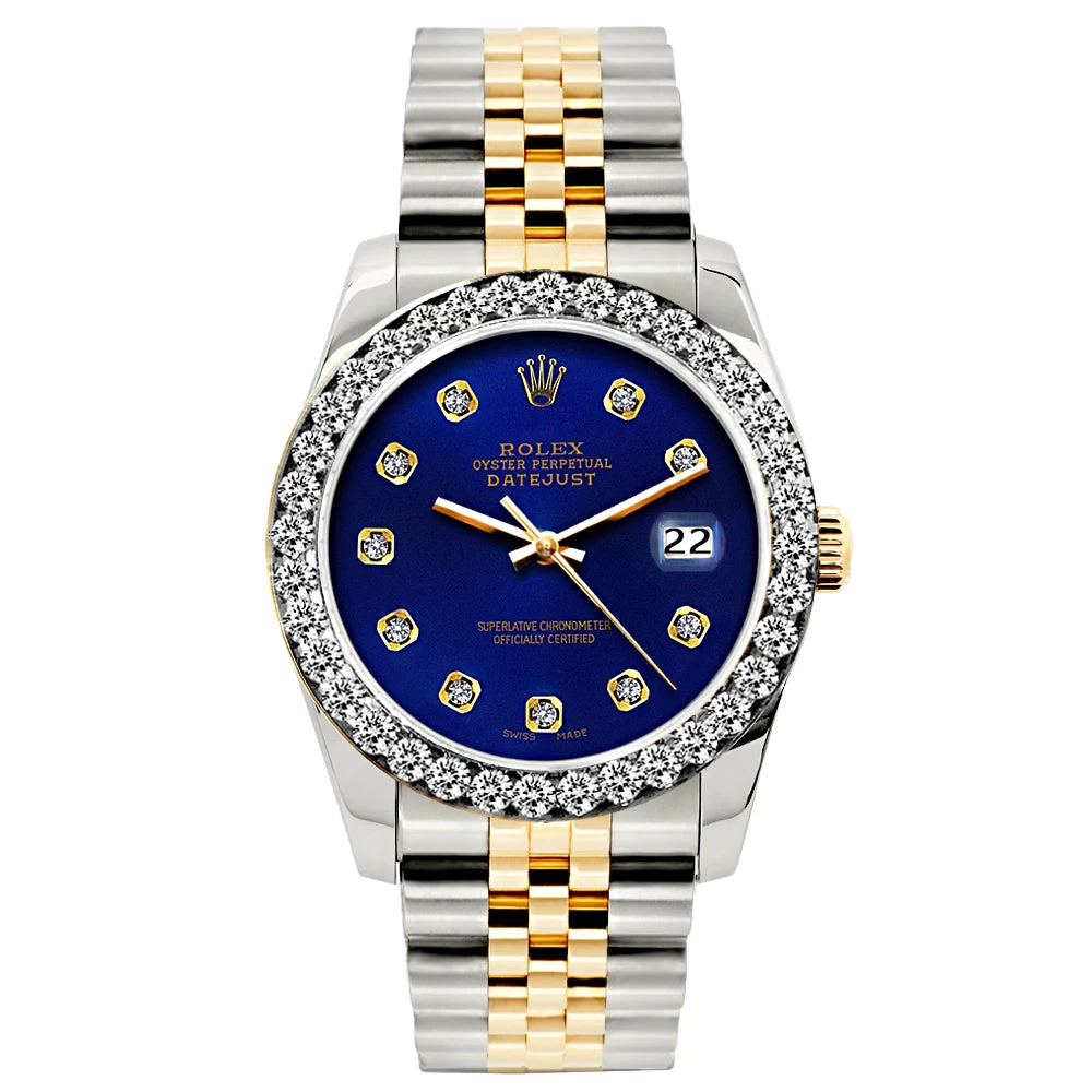 Two-Tone Women's Diamond Watch Rolex Datejust 26mm Jubilee Bracelet Sapphire Blue Dial 1 Two-Tone Women's Diamond Watch Rolex Datejust 26mm Jubilee Bracelet Sapphire Blue Dial