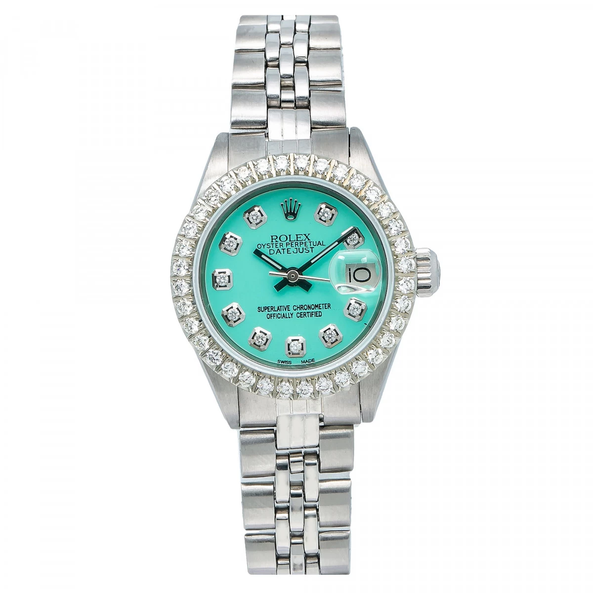 Women's Diamond Watch Rolex Datejust 26mm Jubilee Bracelet Turquoise Dial 1 Women's Diamond Watch Rolex Datejust 26mm Jubilee Bracelet Turquoise Dial